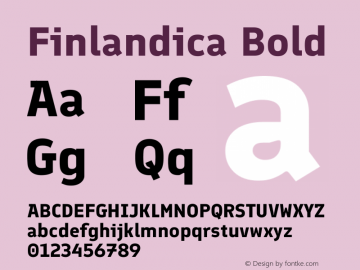Finlandica Bold Version 1.064图片样张