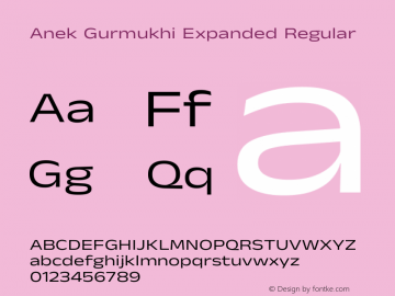 Anek Gurmukhi Expanded Regular Version 1.003图片样张