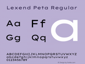 Lexend Peta Regular Version 1.007图片样张