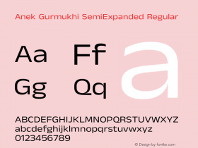 Anek Gurmukhi SemiExpanded Regular Version 1.003图片样张