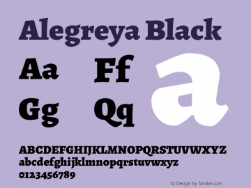 Alegreya Black Version 2.009图片样张