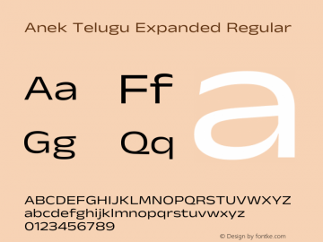 Anek Telugu Expanded Regular Version 1.003图片样张