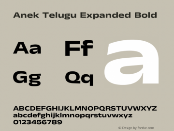 Anek Telugu Expanded Bold Version 1.003图片样张