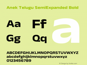 Anek Telugu SemiExpanded Bold Version 1.003图片样张