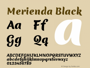 Merienda Black Version 2.001图片样张