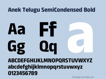 Anek Telugu SemiCondensed Bold Version 1.003图片样张