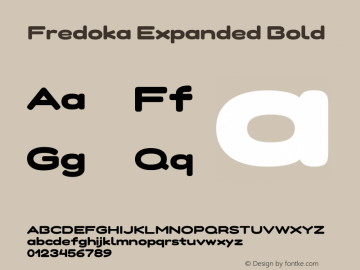 Fredoka Expanded Bold Version 2.001图片样张