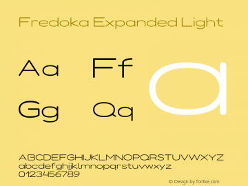 Fredoka Expanded Light Version 2.001图片样张