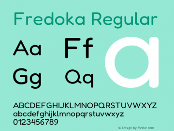 Fredoka Regular Version 2.001图片样张