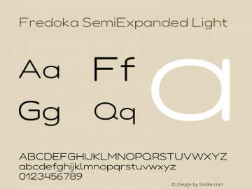 Fredoka SemiExpanded Light Version 2.001图片样张