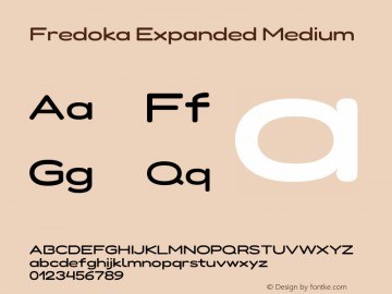 Fredoka Expanded Medium Version 2.001图片样张