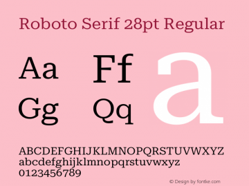 Roboto Serif 28pt Regular Version 1.008图片样张