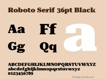 Roboto Serif 36pt Black Version 1.008图片样张