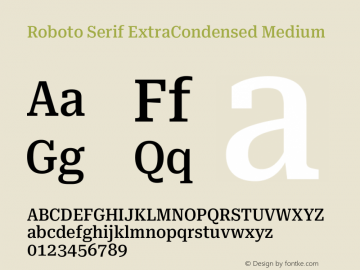 Roboto Serif ExtraCondensed Medium Version 1.008图片样张