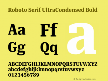 Roboto Serif UltraCondensed Bold Version 1.008图片样张