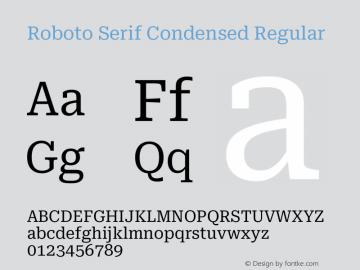 Roboto Serif Condensed Regular Version 1.008图片样张