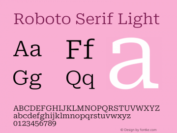 Roboto Serif Light Version 1.008图片样张