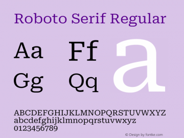 Roboto Serif Regular Version 1.008图片样张