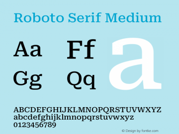 Roboto Serif Medium Version 1.008图片样张