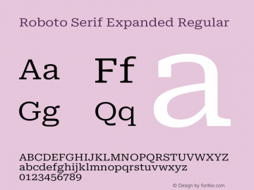Roboto Serif Expanded Regular Version 1.008图片样张