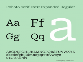 Roboto Serif ExtraExpanded Regular Version 1.008图片样张