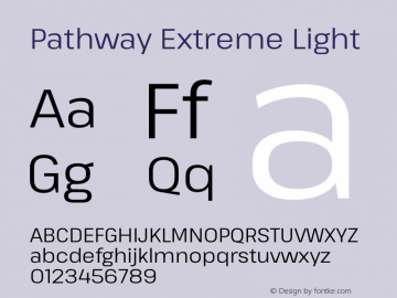 Pathway Extreme Light Version 1.001;gftools[0.9.26]图片样张
