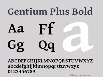 Gentium Plus Bold Version 6.101图片样张