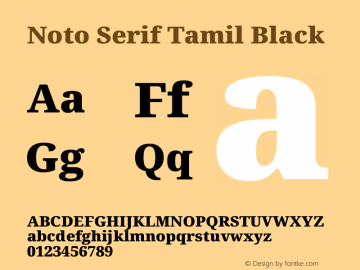 Noto Serif Tamil Black Version 2.004图片样张