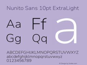 Nunito Sans 10pt ExtraLight Version 3.101;gftools[0.9.27]图片样张