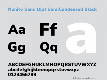 Nunito Sans 10pt SemiCondensed Black Version 3.101;gftools[0.9.27]图片样张