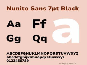 Nunito Sans 7pt Black Version 3.101;gftools[0.9.27]图片样张