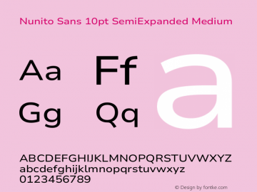 Nunito Sans 10pt SemiExpanded Medium Version 3.101;gftools[0.9.27]图片样张