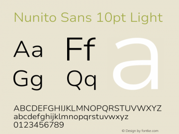 Nunito Sans 10pt Light Version 3.101;gftools[0.9.27]图片样张