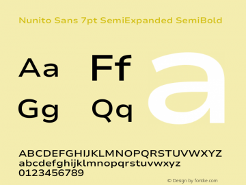 Nunito Sans 7pt SemiExpanded SemiBold Version 3.101;gftools[0.9.27]图片样张