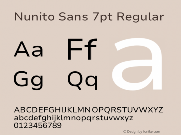 Nunito Sans 7pt Regular Version 3.101;gftools[0.9.27]图片样张