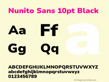 Nunito Sans 10pt Black Version 3.101;gftools[0.9.27]图片样张
