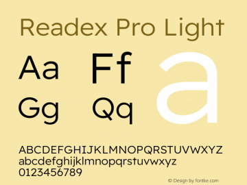 Readex Pro Light Version 1.204图片样张