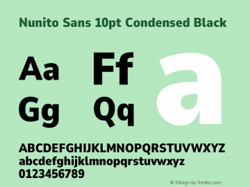 Nunito Sans 10pt Condensed Black Version 3.101;gftools[0.9.27]图片样张