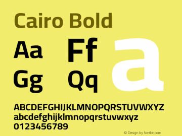 Cairo Bold Version 3.130;gftools[0.9.24]图片样张