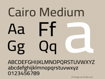 Cairo Medium Version 3.130;gftools[0.9.24]图片样张