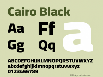 Cairo Black Version 3.130;gftools[0.9.24]图片样张