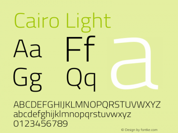Cairo Light Version 3.130;gftools[0.9.24]图片样张