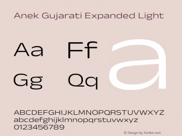 Anek Gujarati Expanded Light Version 1.003图片样张