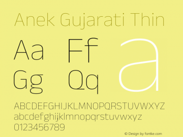 Anek Gujarati Thin Version 1.003图片样张