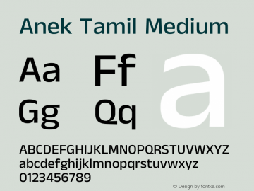 Anek Tamil Medium Version 1.003图片样张