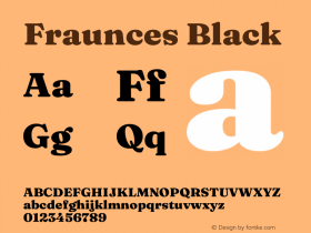 Fraunces 9pt Black Version 1.000;[b76b70a41]图片样张