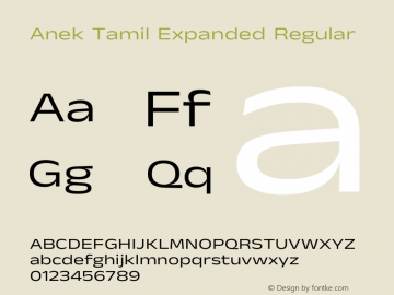 Anek Tamil Expanded Regular Version 1.003图片样张