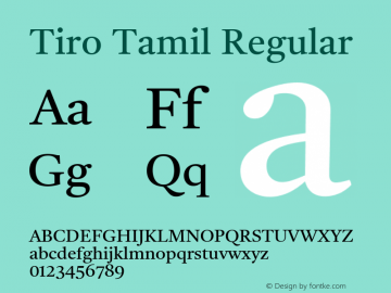 Tiro Tamil Regular Version 1.52图片样张