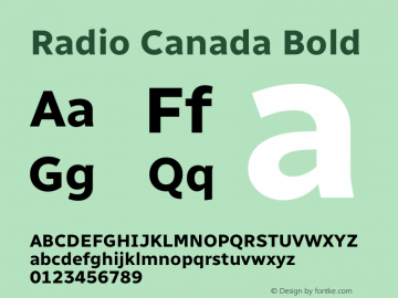 Radio Canada Bold Version 2.104;gftools[0.9.28.dev5+ged2979d]图片样张