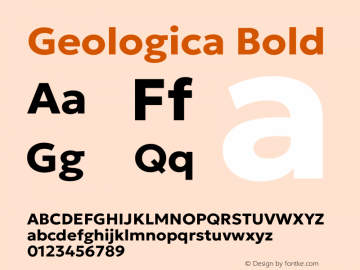 Geologica Bold Version 1.010;gftools[0.9.28]图片样张